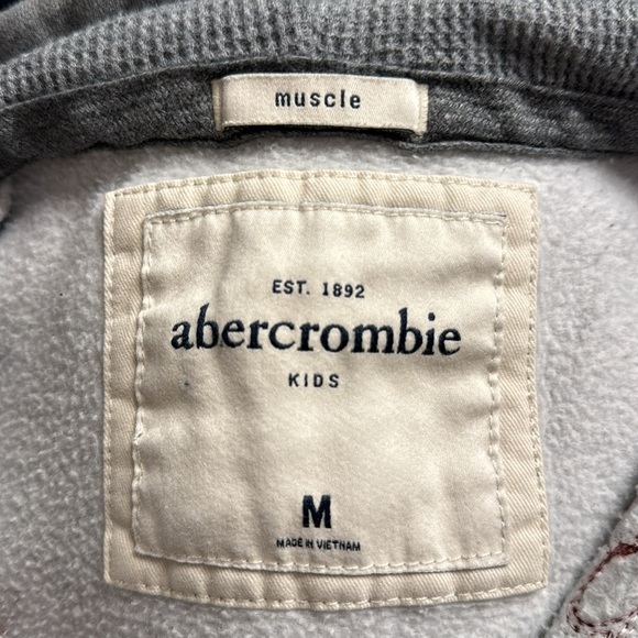 Gray Abercrombie zip up hoodie - Picture 3 of 3